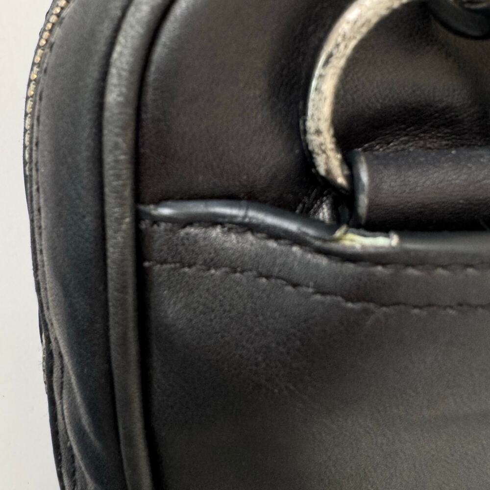 Coach Rider Briefcase Leather Nylon Business Travel Laptop Bag Black 6705 - Picture 15 of 16